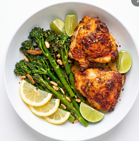 Peri Peri Chicken w/garlic broccolini