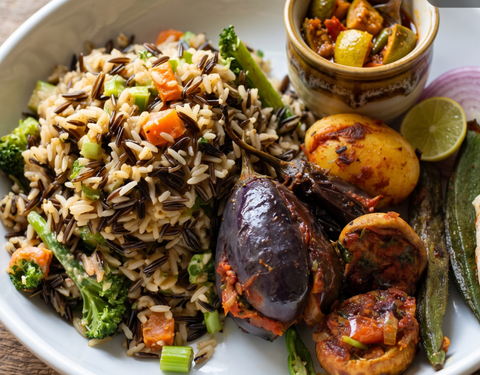 Wild Rice Choleya Khichadi Bowl