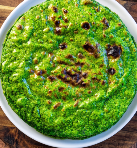 Spinach Roti (4pc)