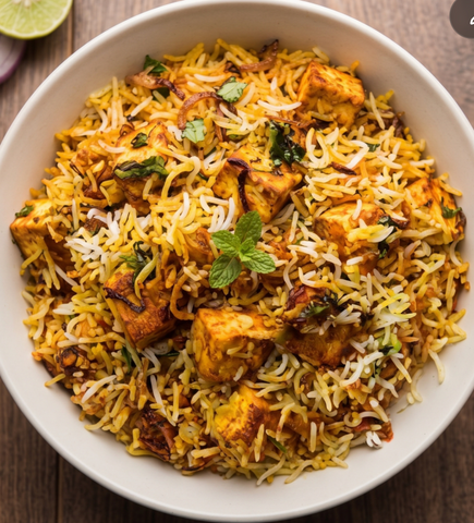 Zafrani Paneer Dum Biryani