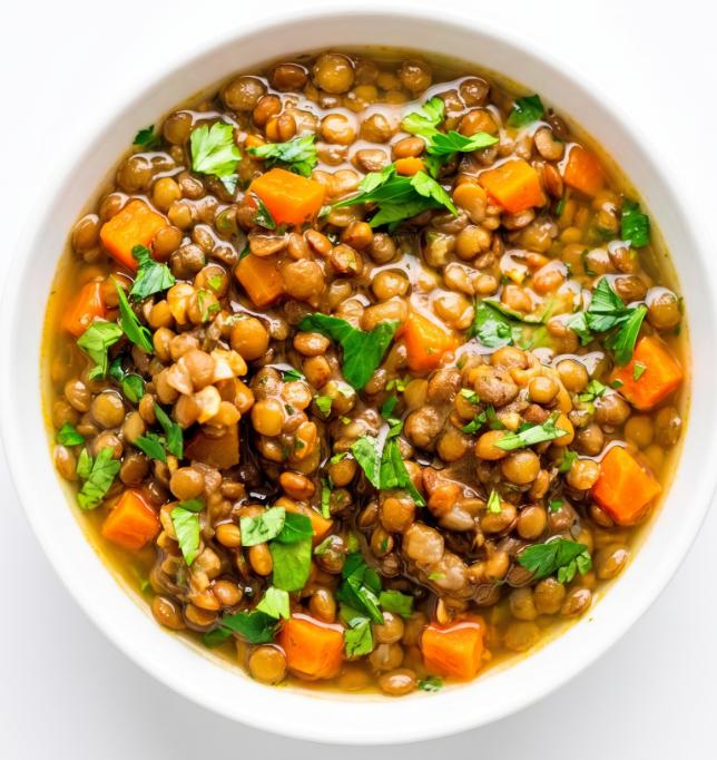 Puy Lentil Spinach Soup