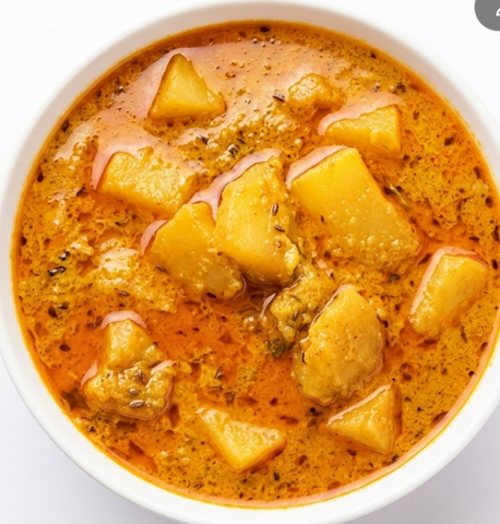 Khatti Meethi Shakarkand Ki Sabzi Satvik (T)