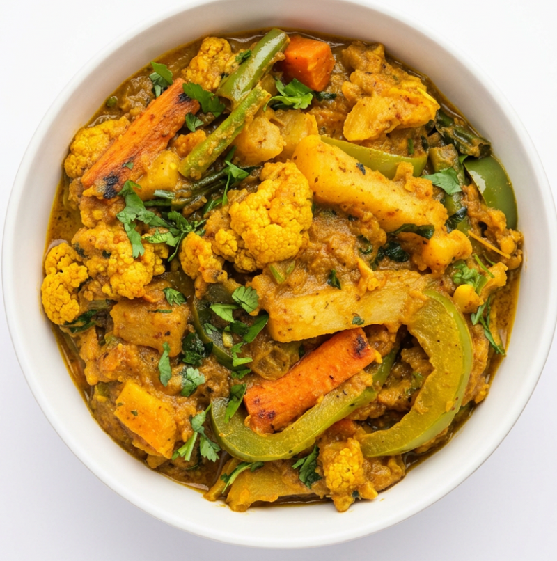 Kadhai Sabzi Vegan