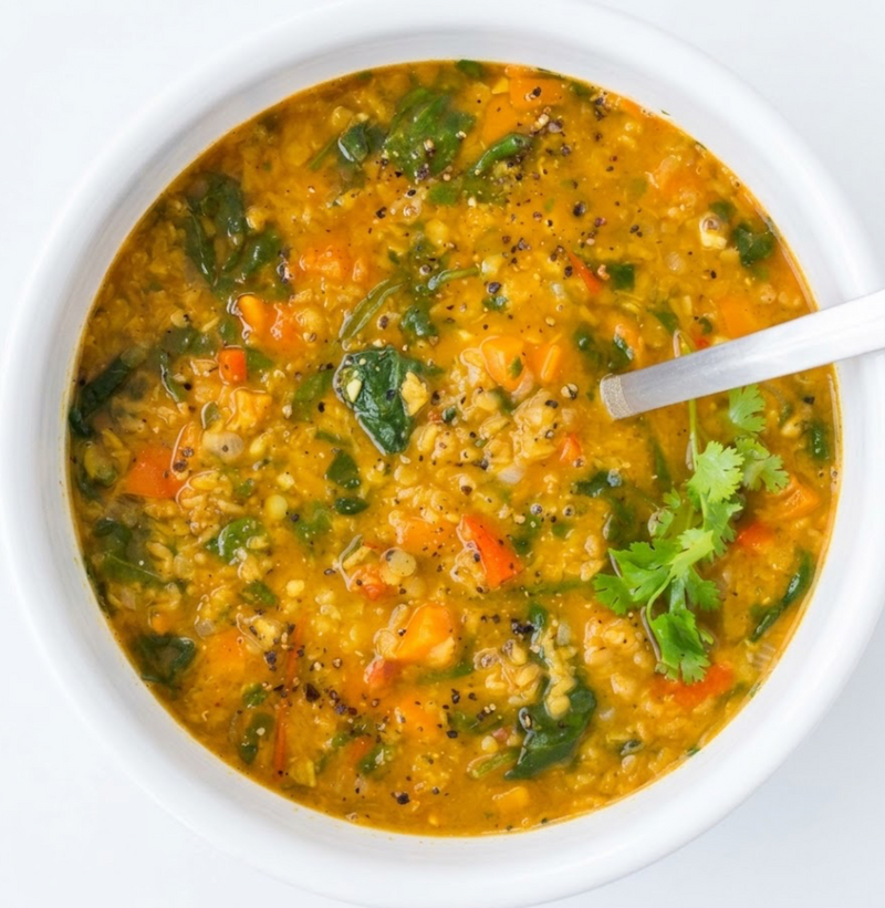 Lal Daal & Swiss Chard Soup