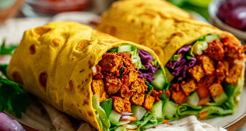 Turmeric Chilli Tofu Wrap