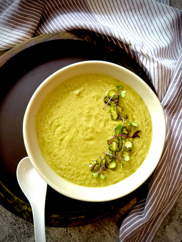 Asparagus & Kale Soup