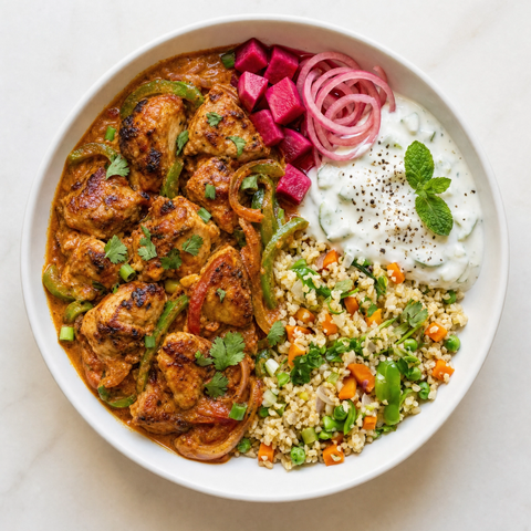 High Protein! Reshmi Chicken Bowl