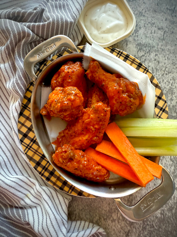 organic chicken wings w/house ranch