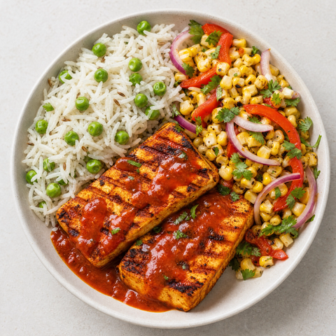 Peri Peri Paneer Grill Bowl