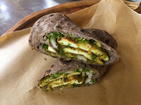 Thecha Paneer Wrap (without peanuts)
